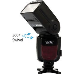 Vivitar DF-683 Flash Radio Wireless TTL Power Zoom for Canon Cameras