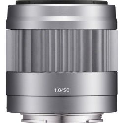 Sony E 50mm f/1.8 OSS Lens (Silver)