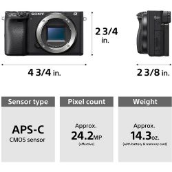 Sony Alpha a6400 Mirrorless Digital Camera with 16-50mm Lens